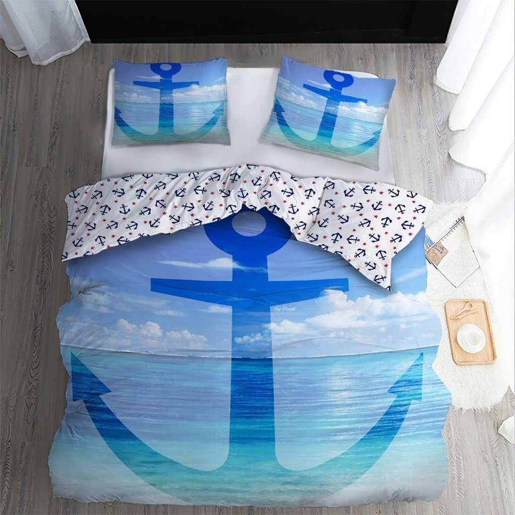 Bettwäsche 135x200 Maritim Anker Nautisch - Marine Produktbild-Vorschau 4