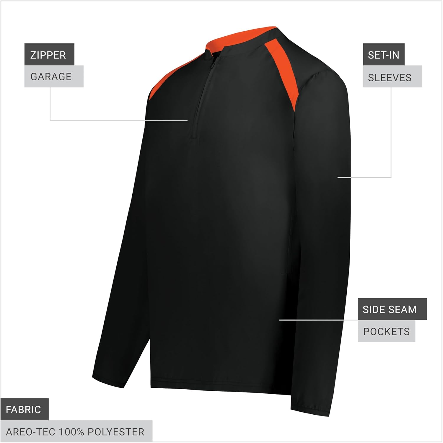 Holloway boys Holloway Boy's Clubhouse Pullover Cage Jacket