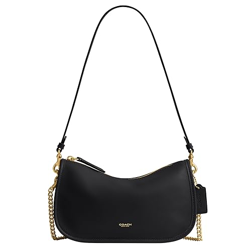 Coach Women's Natural Grain Leather Waverly Bag - One Size - B4/Black