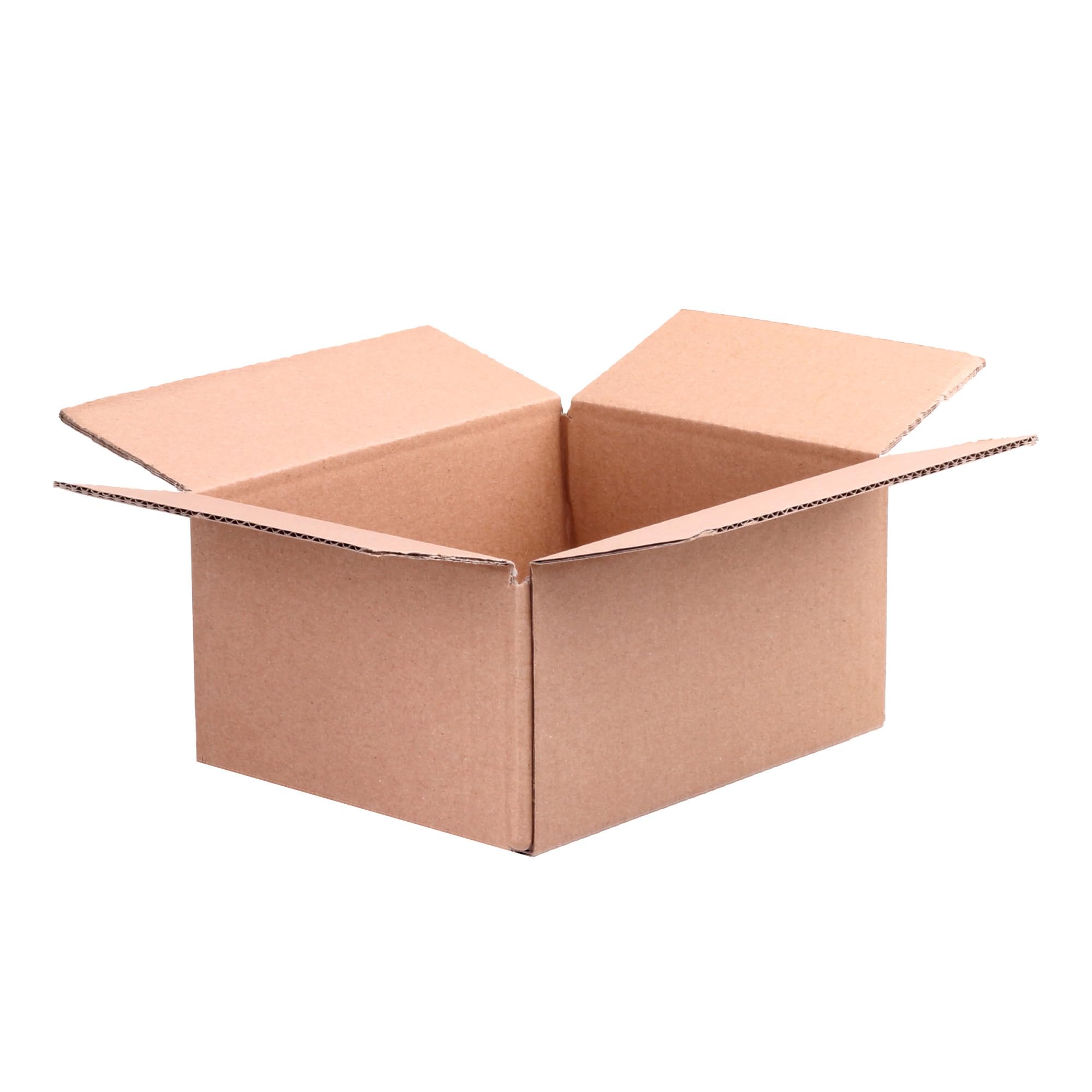 Kartons versand 200x150x100 mm 100 Stück | 1-wellig B-Welle Versandkarton Klein für DHL Päckchen S | DPD XS | GLS XS | Hermes Päckchen | Shipping Box Päckchen Kartons E-Commerce, Paket Karton (100)