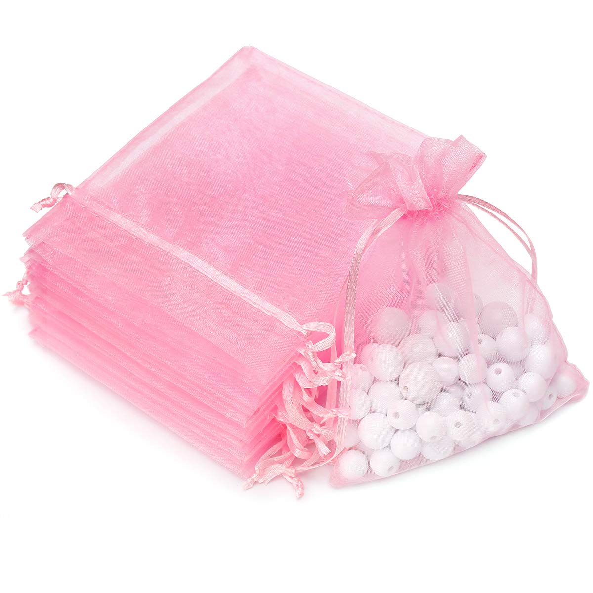 Buy Akstore 100pcs 3.6x4.8''(9x12cm) Organza Gift Bags, Drawstring