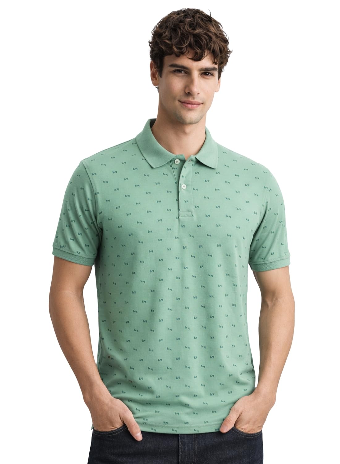 adro Polo T-Shirt for Men – 100% Cotton Soft Fabric | Regular Fit Polo Tshirt | All Over Printed Cotton Polo T Shirt for Men-picture-45