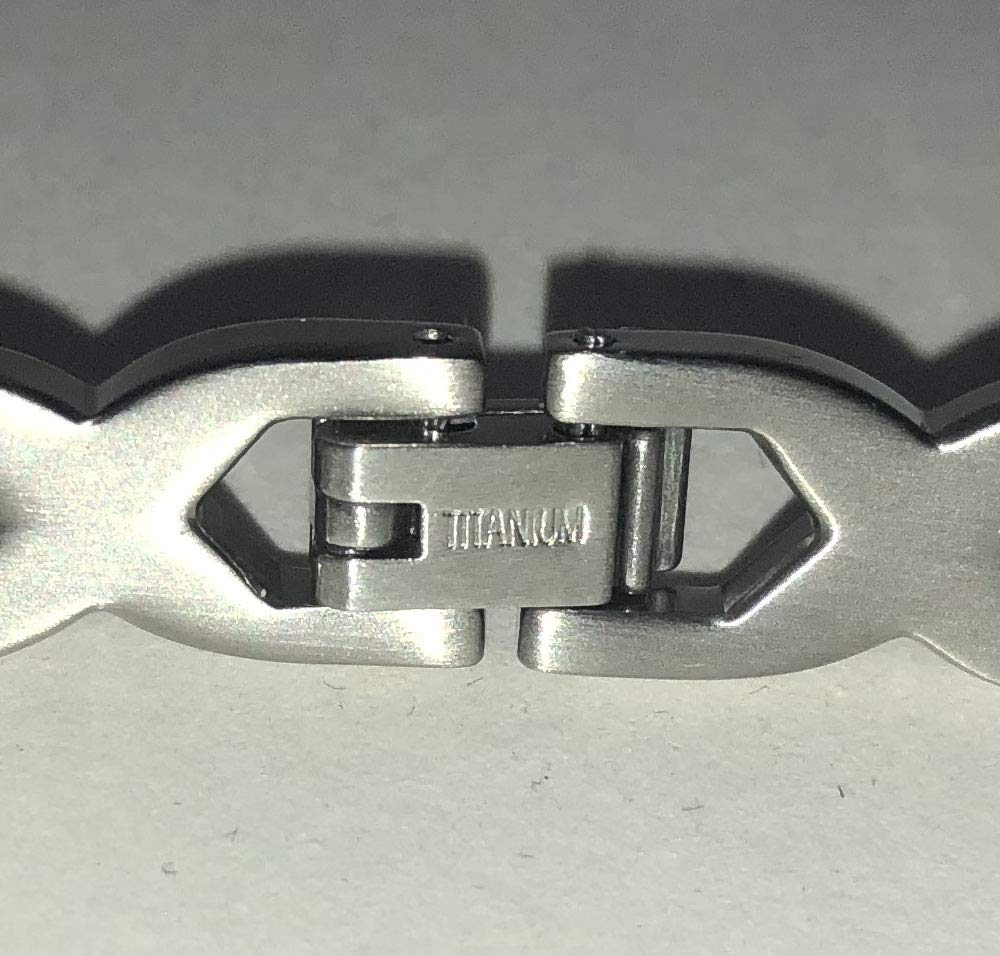 Pulsera magnética de titanio de doble resistencia