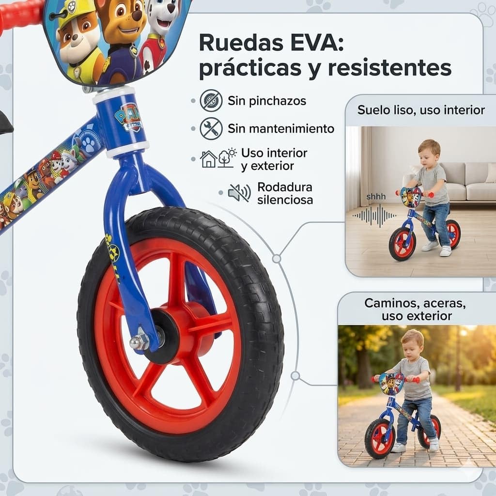 Pik&Roll - Draisienne Paw Patrol Garcon, Color Blanco