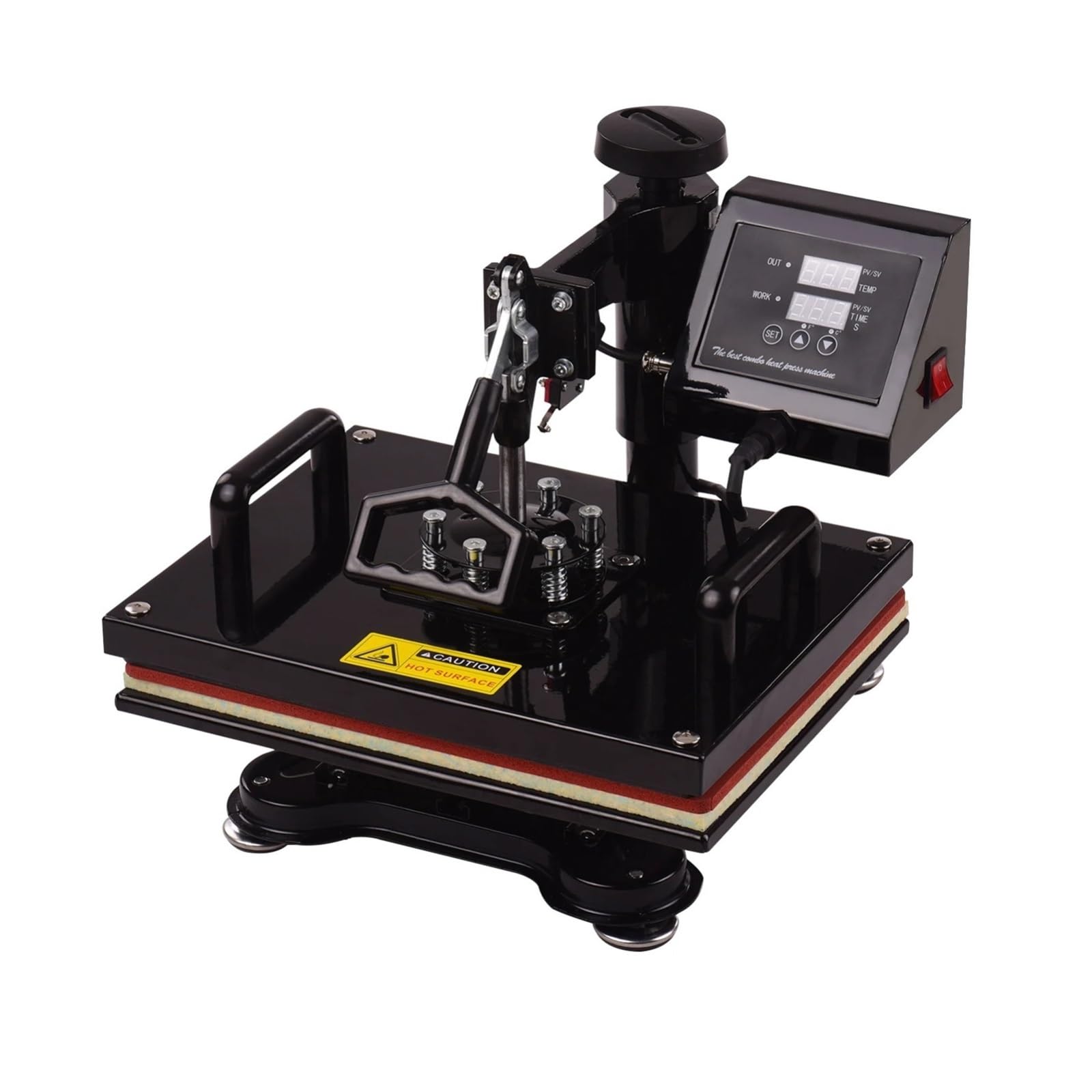 Presse à chaud 12x15 pouces rotative à 360 degrés pour sublimation numérique