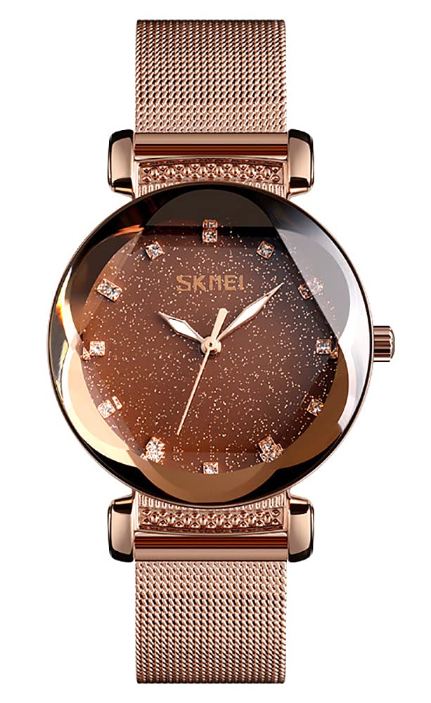 Montre à quartz tendance chic GOSASA design classique en acier durable - 8