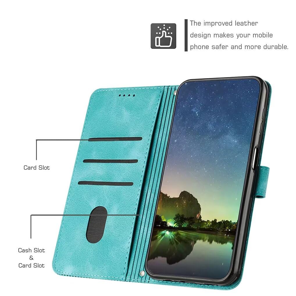 SEAHAI Cover Portafoglio In Pelle Per Motorola Moto G55 5G - Custodia A Libro Con Slot Carte, Supporto E Blocco RFID, Antishock - Marrone
