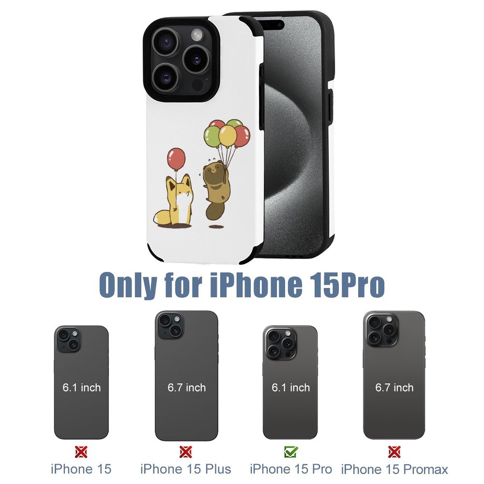 たぬき　proMAXケース（シルバー) Amazon.co.jp: タヌキとキツネ iPhone 15 Pro ケース iPhone 15 Pro
