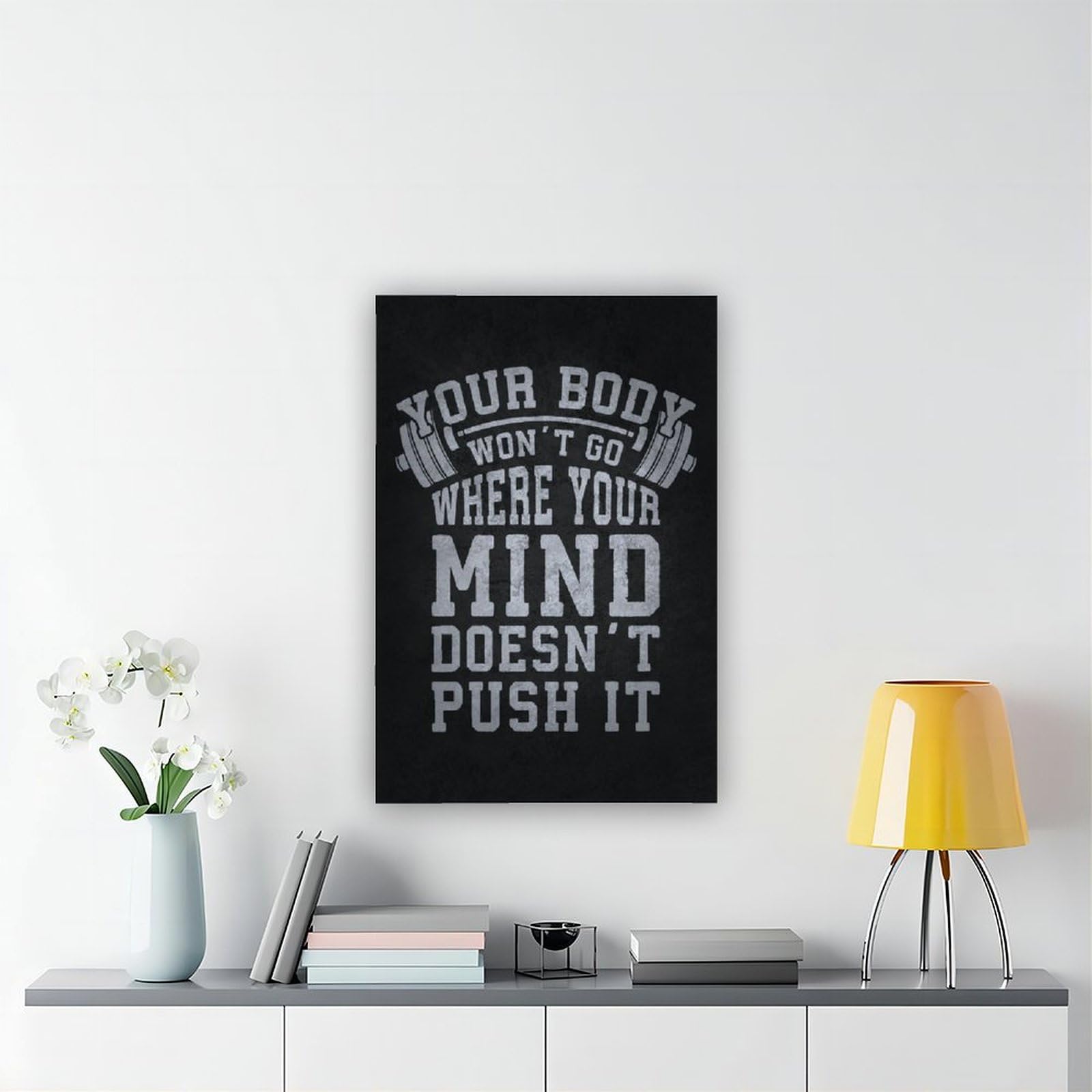 Pósteres motivacionales inspiradores para culturismo y entrenamiento físico para hombres y niñas, 50 x 75 cm