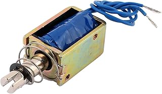 Aexit JF-1039 DC Controls & Indicators 12V 0.4A 25N Pull Push Type Open Frame Solenoids Solenoid Electromagnet