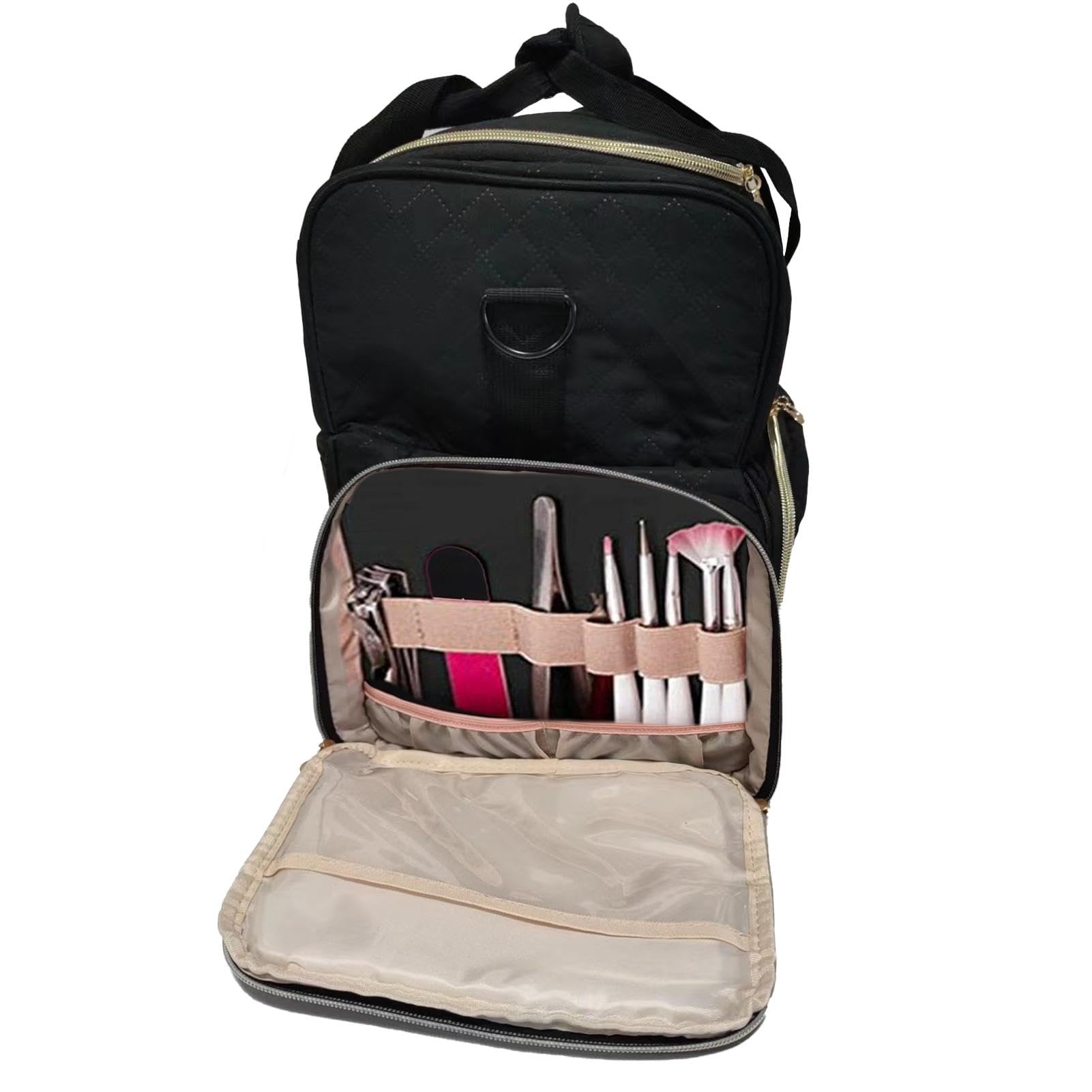 Torba do przechowywania lakieru do paznokci, torba podróżna na zestaw do | manicure, organizer na lakier do paznokci, mieści 48 butelek, torba podróżna na akcesoria do manicure