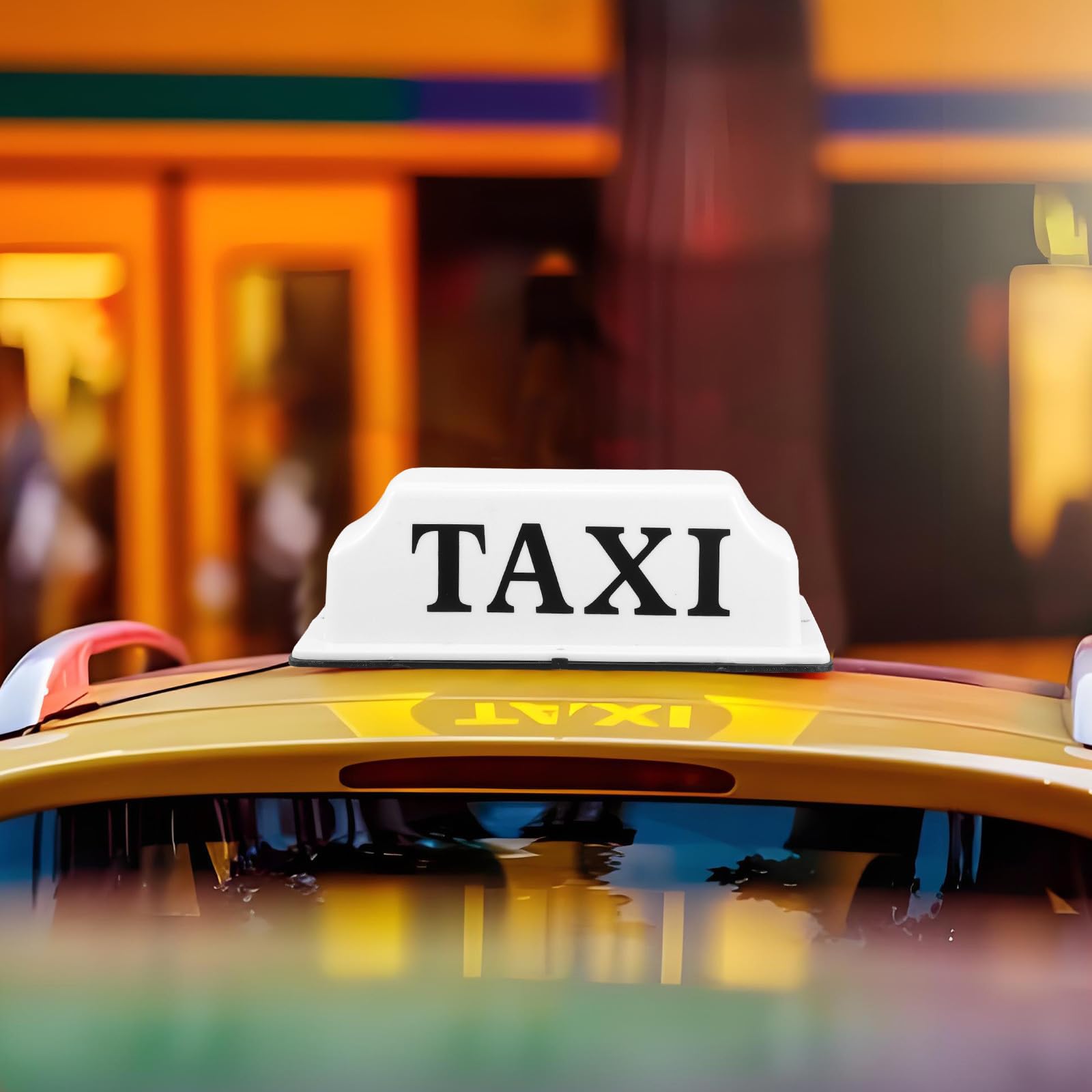 Señal de Taxi LED para Coche Luz Indicadora Superior de Alta Visibilidad y Material Pp, Adecuado para Servicio de Taxi y Uso Nocturno