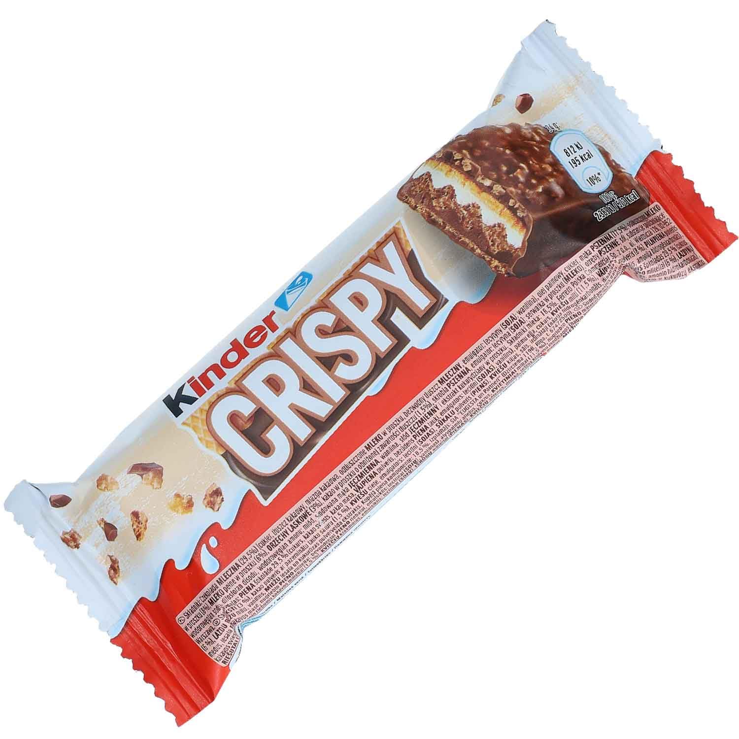Kinder Crispy Riegel knusprige und cremige Schokolade 14 x 34g