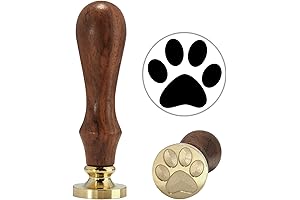 Lovely and Vintage Dog Paw Wax Seal Stamp by Yoption