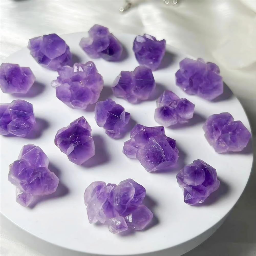 KJEBVHIRS Beautiful Amethyst Cluster Flower Irregular Crystal Quartz Aquarium Gift (Size : 200g)
