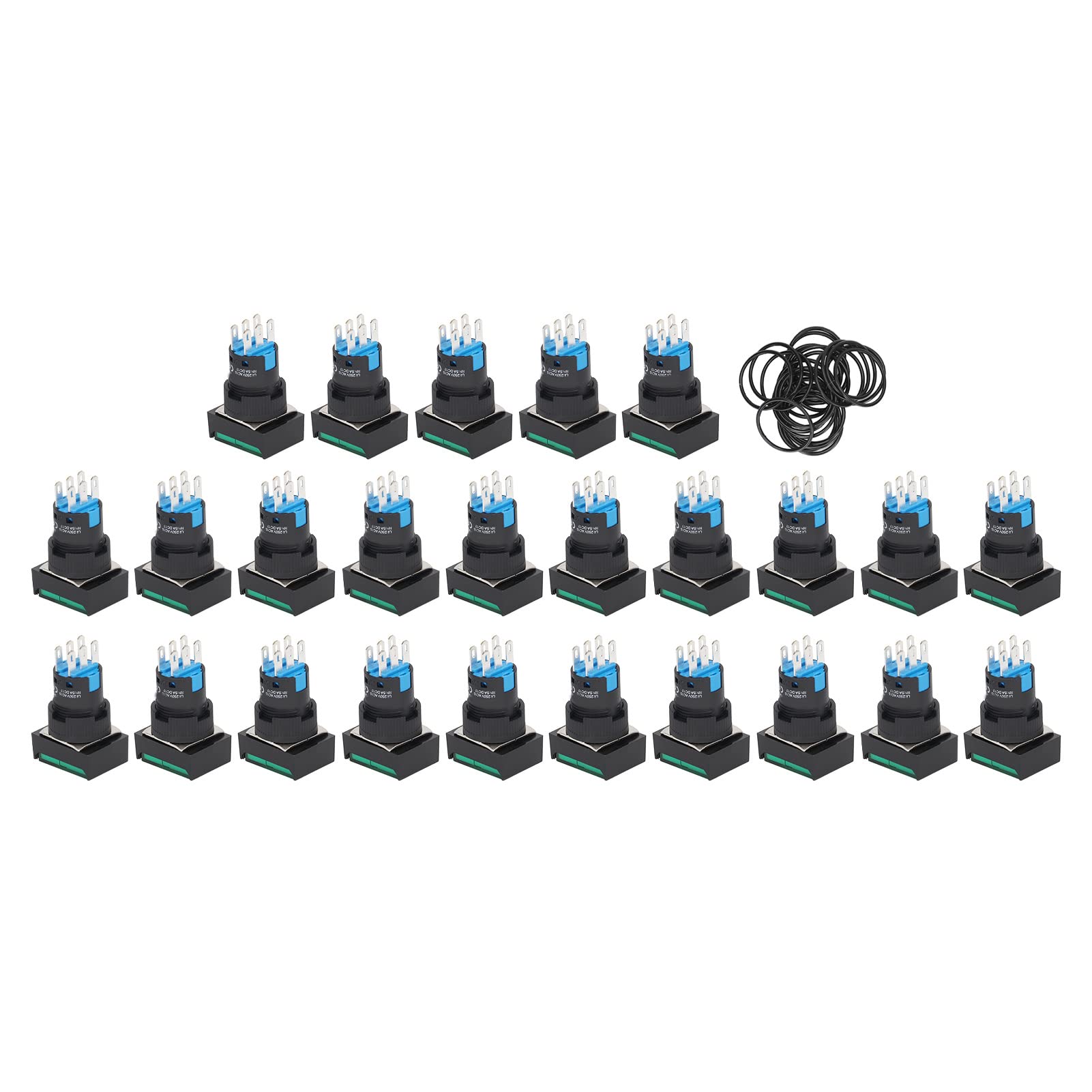Bouton-poussoir Kit, Interrupteur avec Voyant AC 0 à 240V 5A,