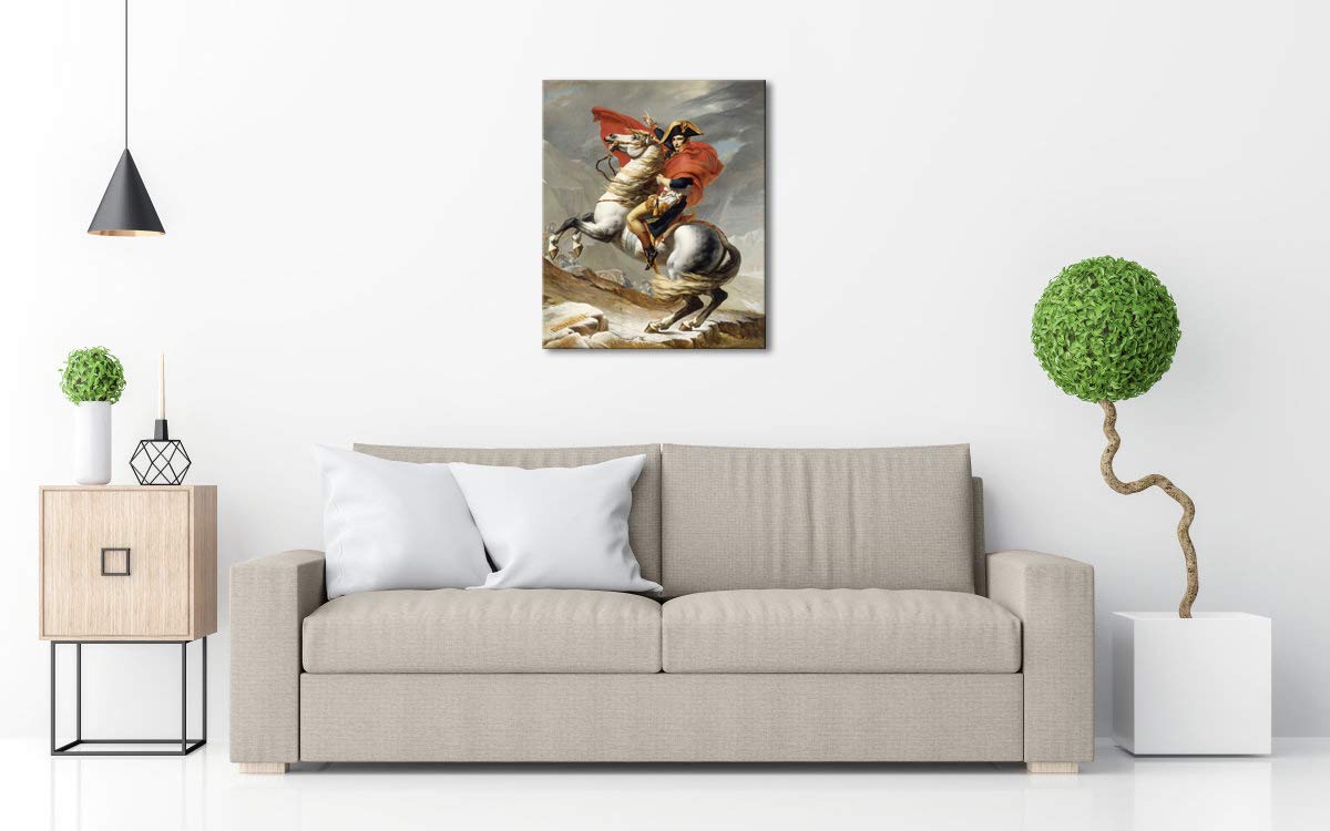 Wieco Art Napoleon Crossing the Alps of Jacques-Louis David Paintings Reproduction Abstract HD Prints Wall Decor Classic Artwork for Home & office Decoration - Image 2