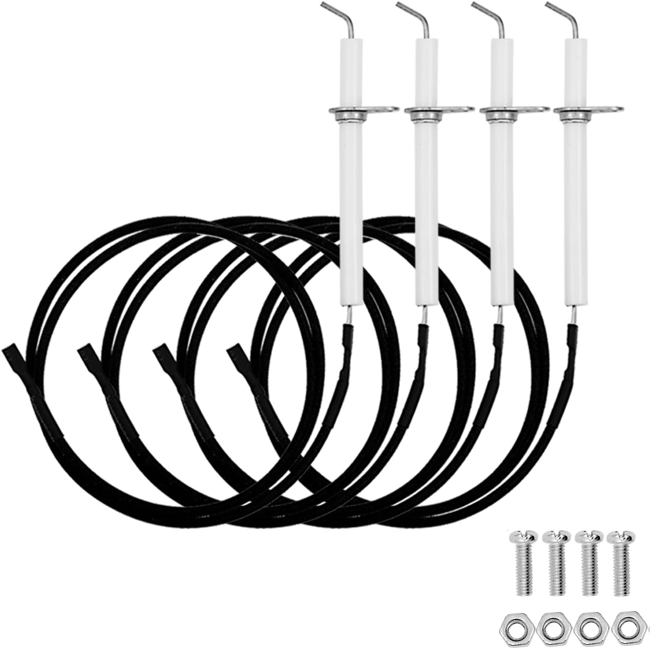 VM400XBP Igniter Kit Grill Replacement Parts for Vermont Castings Ceramic Igniter Electrode Ignitor Wire Kit VM400 VCS5007 BHG Grill Parts BH15-101-099-02 Uniflame Jenn Air Ceramic Electrode Ignition