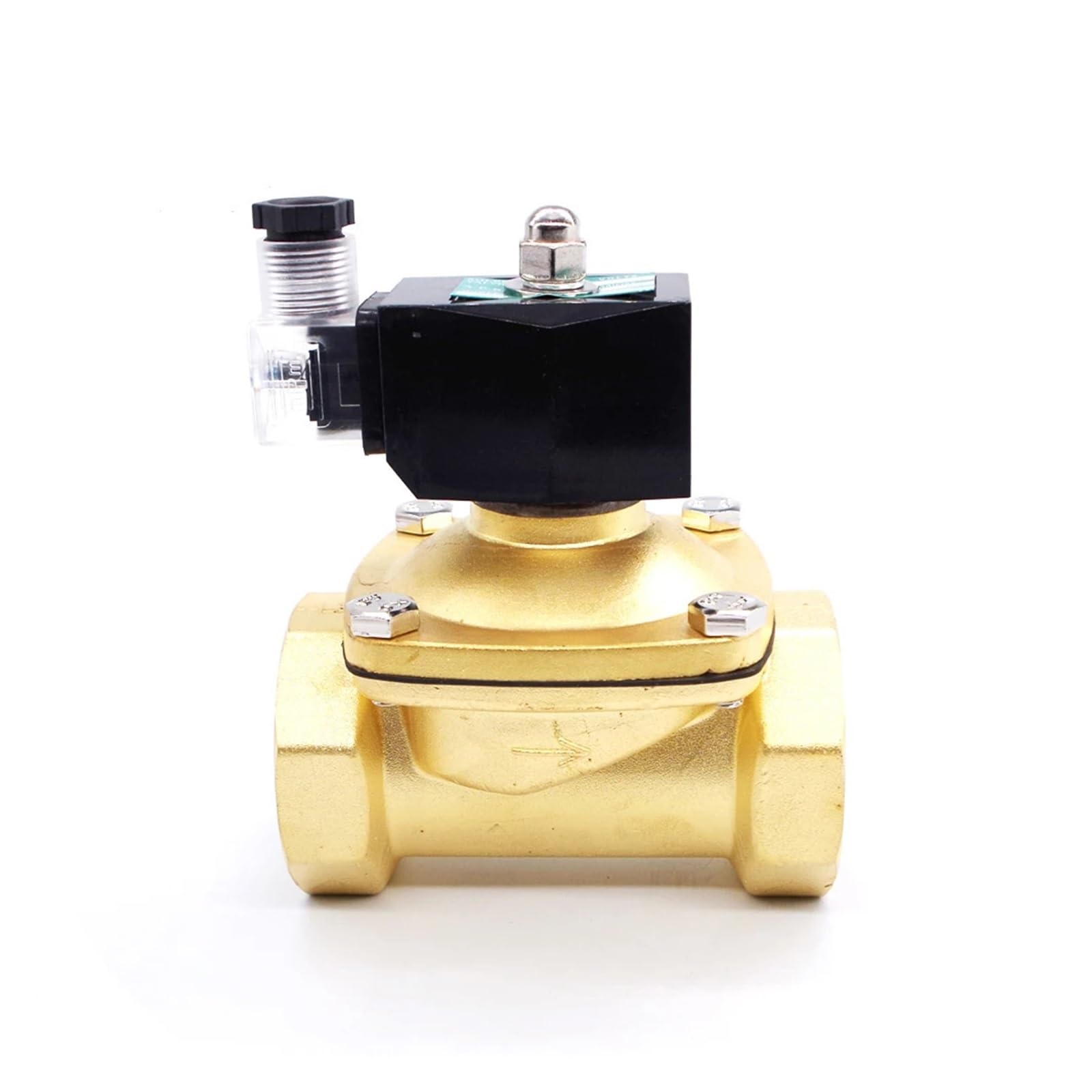 High Temperature 1.5inch Gas Lpg Solenoid dn40 12v Normally Closed 2 Positions Solenoid Connected(NPT-24VAC)
