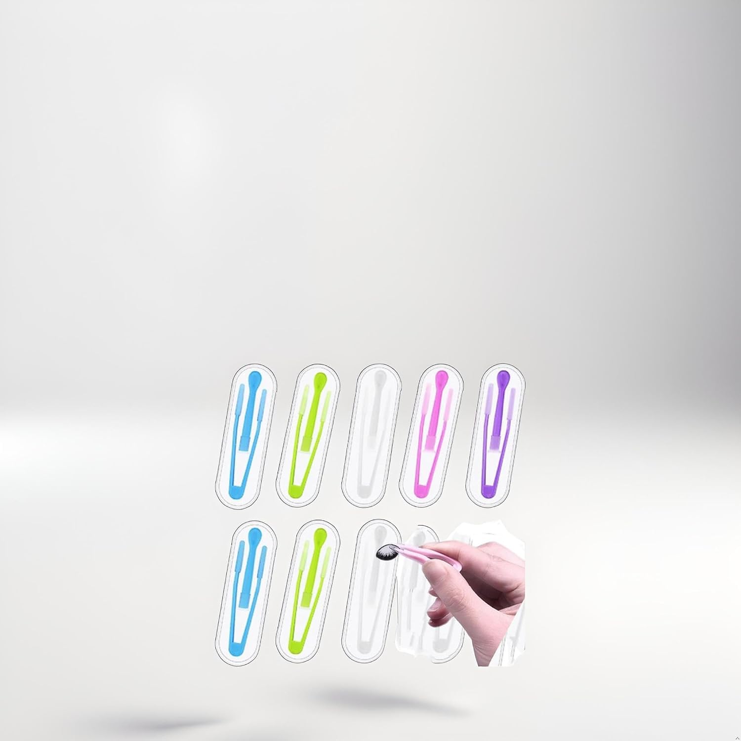 5Pcs Colorful Contact Lens Tool Case Set Contact Applicator with Soft Tip, Remover and Inserter, Suitable for Contact Lens User Practical Tools