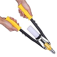 Vista 8 de Pistola de remache resistente, herramienta de remache pop, herramienta de tuerca de remache, remachadora manual profesional para remaches ciegos