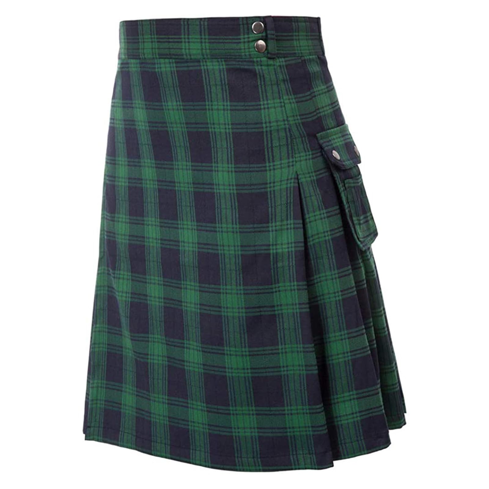 Kilt écossais pour Hommes Taille élastique avec Doublure en Maille Kilt Cargo Tactique