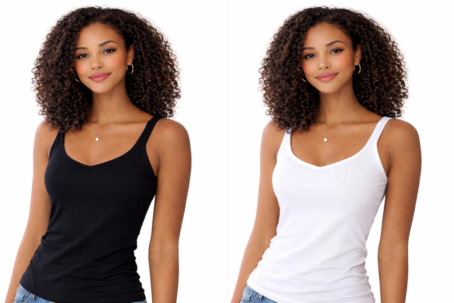 Women Camisole, 100% Pure Cotton (Pack of 2, Black &White)-image-25
