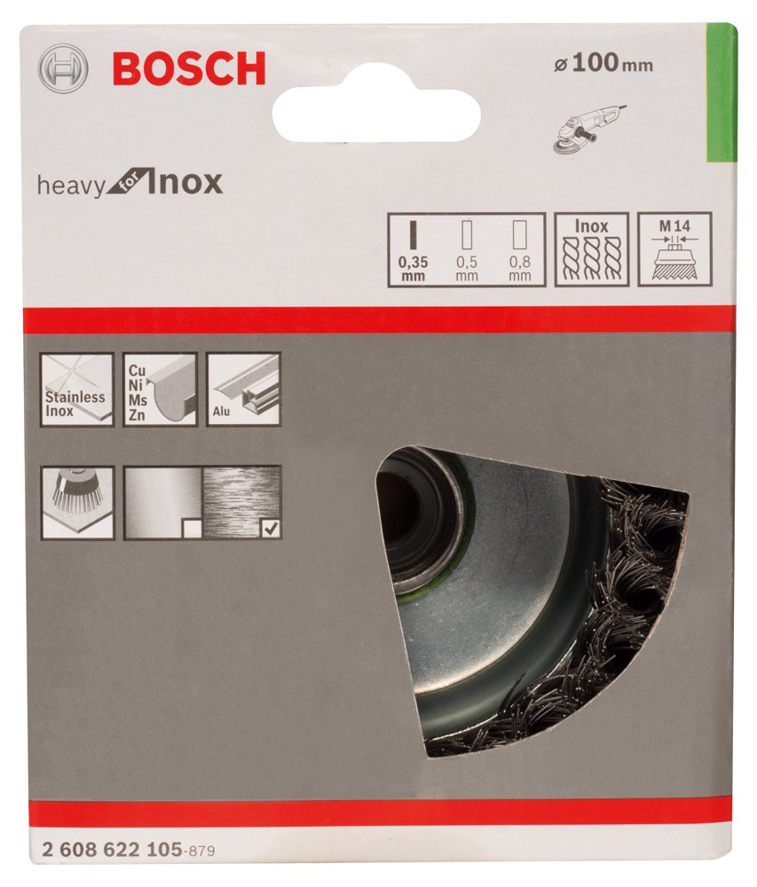 1 Topfb. M14 100mm,gez. 0.35mm INOX : Amazon.de: DIY & Tools