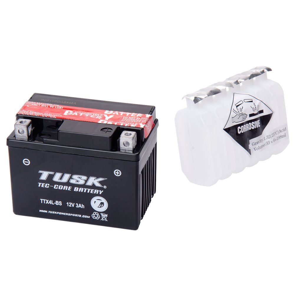 TUSKTec-Core Battery with Acid TTX4LBS Maintenance-Free
