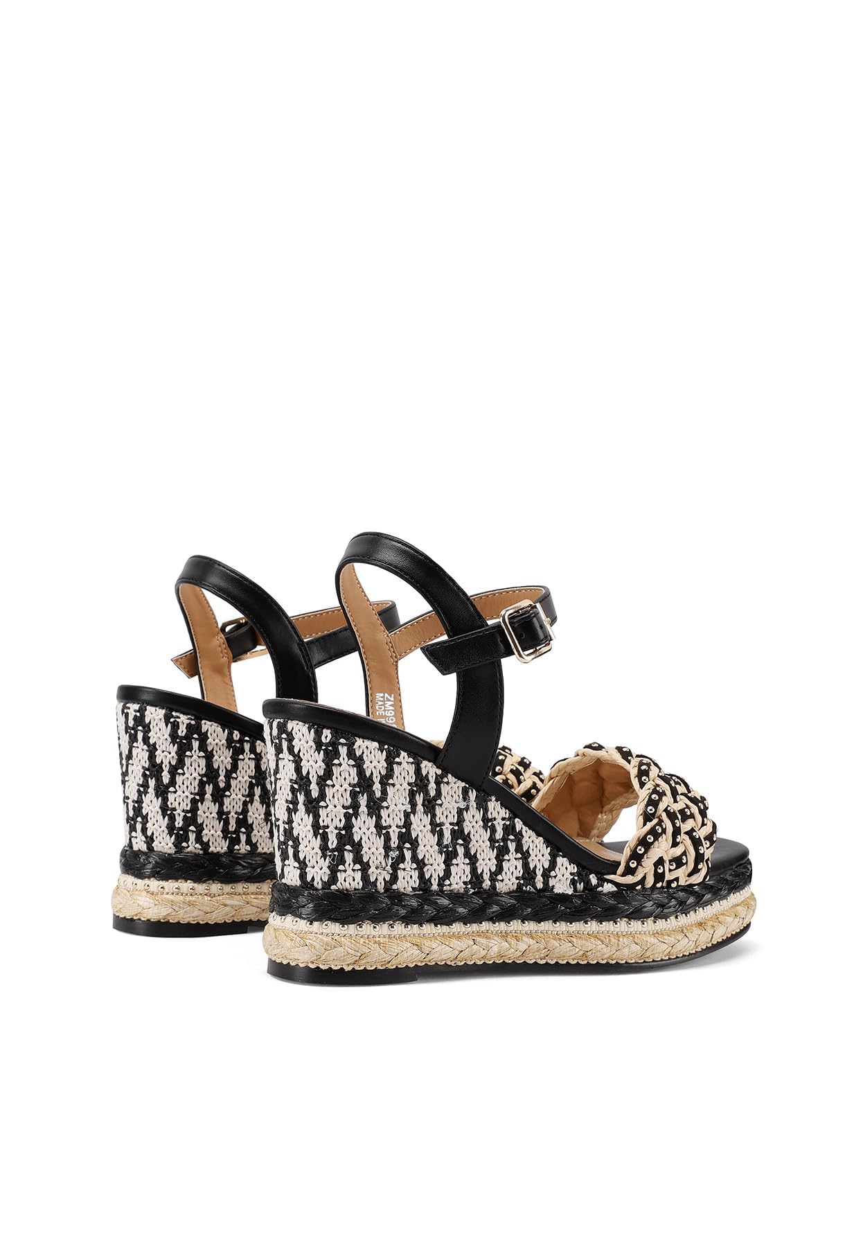 QUEEN HELENA Zeppe Sandali Alti con Zeppa con Cinturino Donna ZM9984