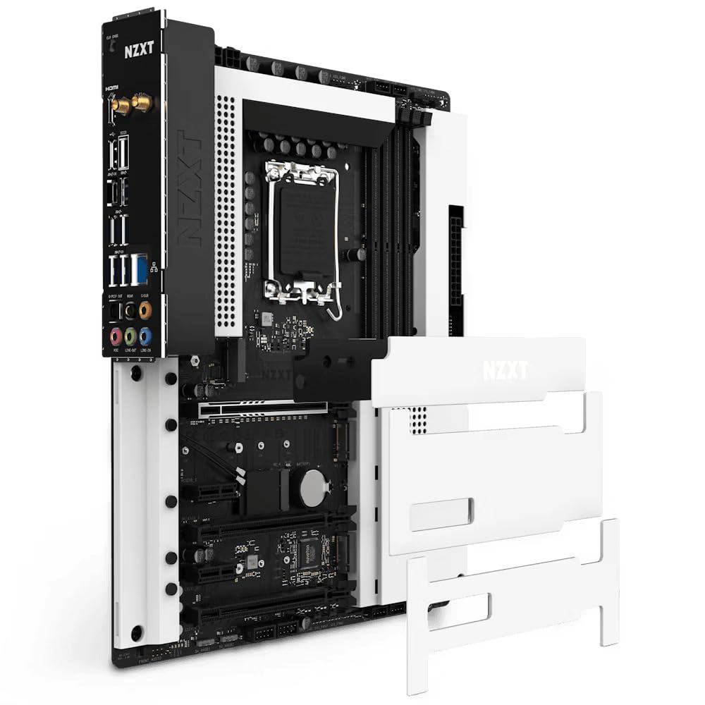 Placa Mãe NZXT N7 Z790 Intel Z790 Chipset Wi-Fi e Cover Branca