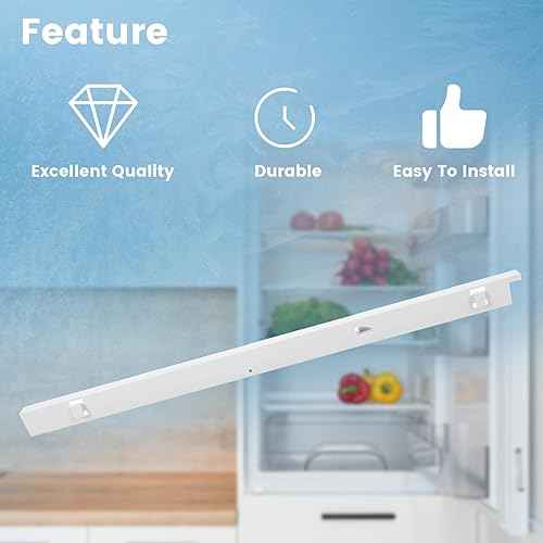 Miniatura 4 de HECASA Riel deslizante para refrigerador compatible con Frigidaire Refrigerador de repuesto para número de pieza 240530601 240460401 917557 AH430916