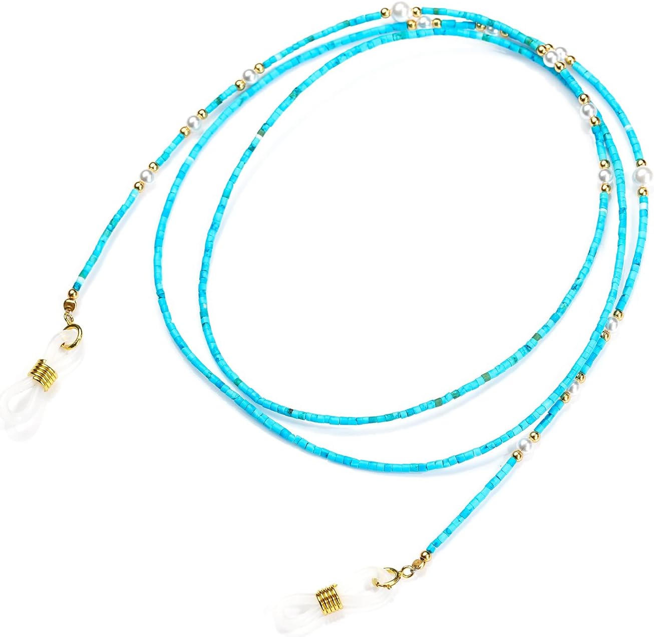Cowlyn Beaded Glasses Chain – Handmade Eyeglass Holder Necklace with Beads, Adjustable Cord for Reading Glasses, Sunglasses