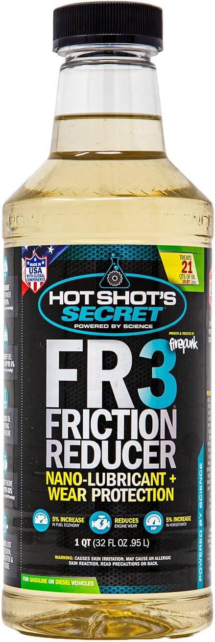 Hot Shot's Secret FR3 Friction Reducer Nano-Lubricant with Wear Protection,