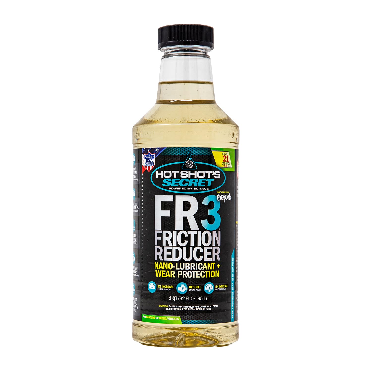 Hot Shot's Secret FR3 Friction Reducer Nano-Lubricant with Wear Protection, 32 oz