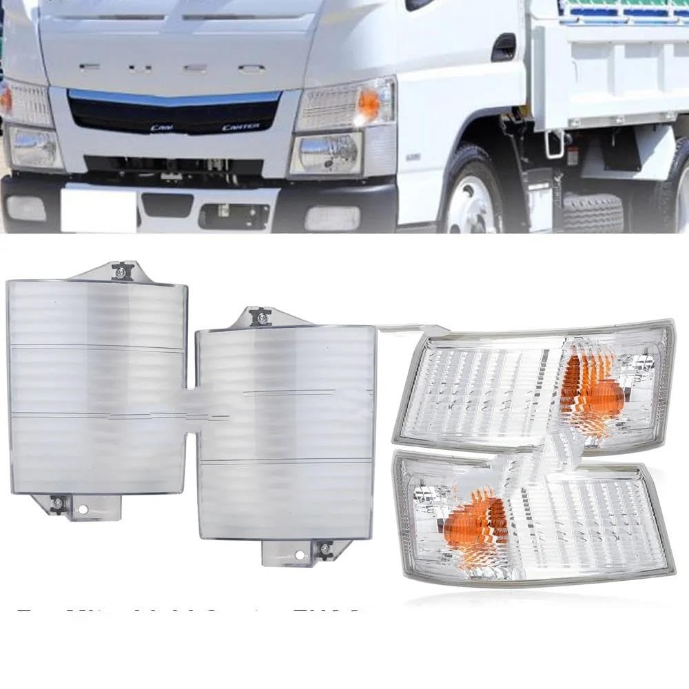 Cache-phare Gauche Pour Mitsubishi Canter / FUSO FE FG (2012-2018) - Feu D'angle / Antibrouillard Transparent - Améliore L'apparence Et La Sécurité - 7