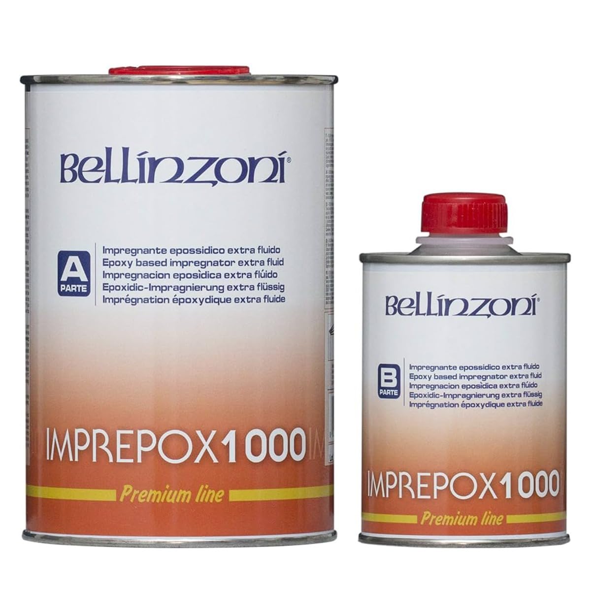Bellinzoni Résine époxy transparente extra liquide Imprepox 1 250 kg bicomposant thermodurcissable