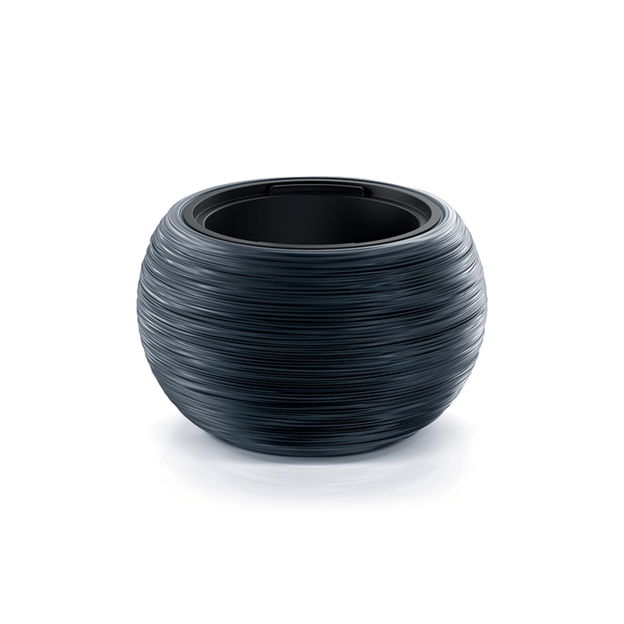 Prosperplast FURU Collection Anthracite Planter with Tank 37.8 x 37.8 x 23 cm, Capacity 8 Litres