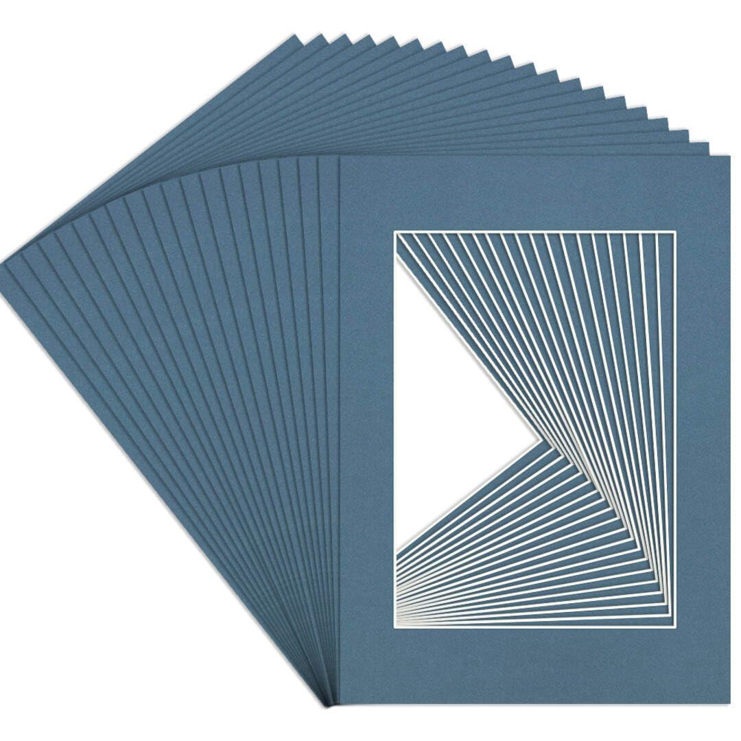 Procut Global A4 Pompadour Picture Mounts to Fit A5 Aperture - Precision Cut Cardboard Photo Mount - Ideal for Frames, Prints, Artwork & Certificates - Sizes & Colours Available - 20 Pack