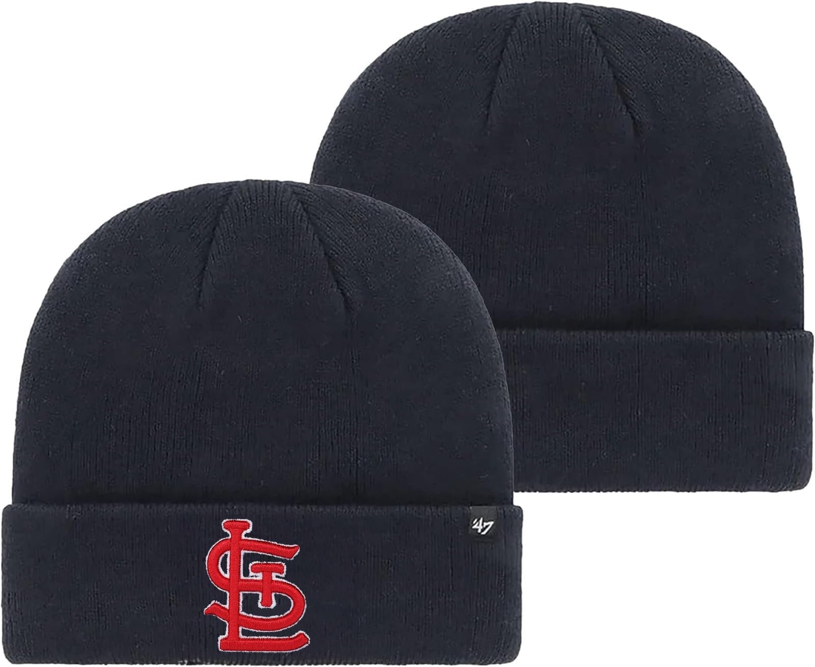 '47MLB Unisex-Adult Primary Logo Cuffed Knit Primary Logo Alternate Beanie Hat Cold Weather Hat, One Size
