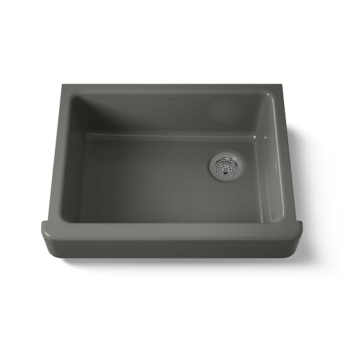 KOHLER Whitehaven® 29-1/2" Farmhouse Sink, Self-Trimming Apron, Single Bowl Kitchen