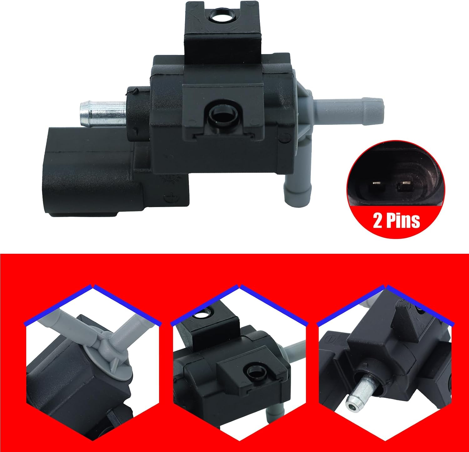 SMMS 06F906283D 667-101 Turbocharger Boost Solenoid Valve for Audi A3 A4 A5 TT 2005-2016 for VW EOS GTI JETTA PASSAT TIGUAN 2006-2016 Replace# 700470070