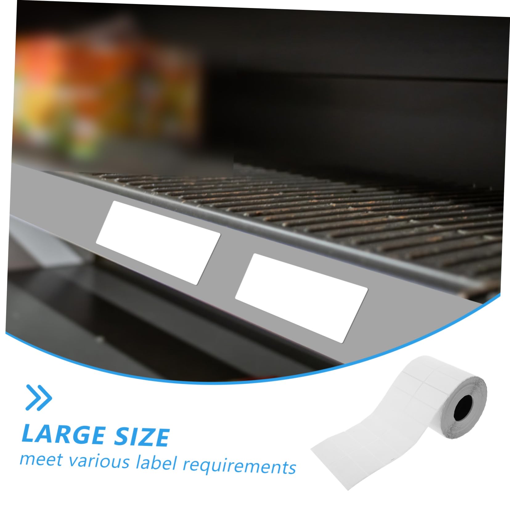 1rotolo Etichette Adesive Vuote Per Organizzazione Pantry Etichette Autoadesive Copperplate Per Congelatore Barattoli e Bottiglie Facili Da Scrivere e Applicare