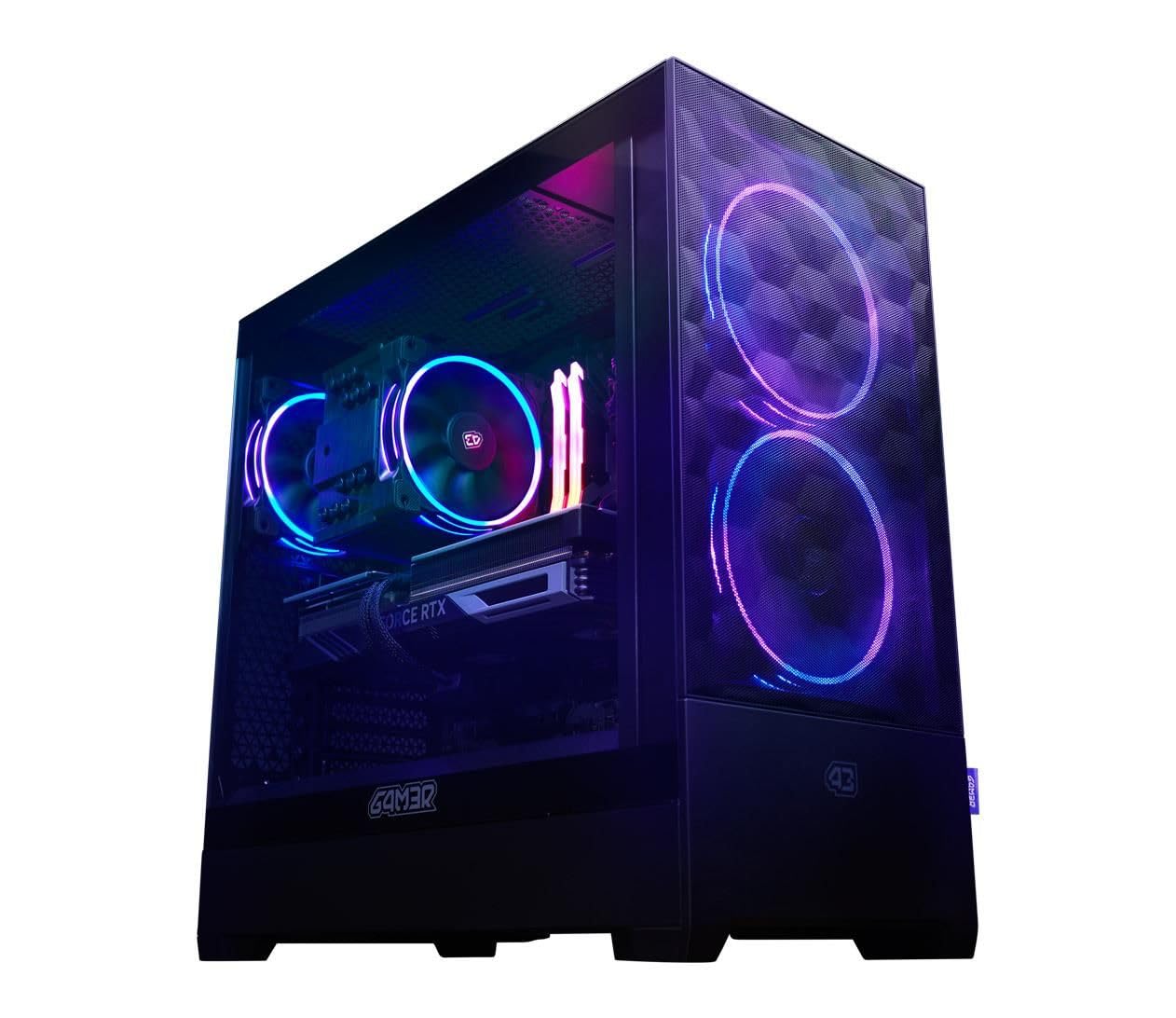 Hero Gaming-PC Desktop | Intel Core i5-14400F | GeForce RTX 5070 | 32 GB RAM DDR5 6000 MHz | 1TB SSD M.2 | ARGB-LED-Beleuchtung | Wi-Fi 6E | Windows 11 Home
