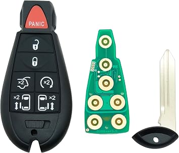 Replacement Key Fob fit for Dodge Ram 1500 2013-2021 2500 3500 4500 5500 2013-2018 Truck Keyless Entry Remote Control GQ4-53T 7 Button