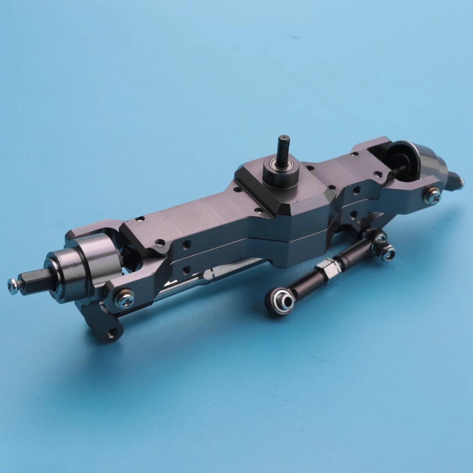 Compatible con WPL C14 C24 C34 C44 B14 B24 1/16 RC Camión Coche Piezas De Actualización Accesorios Metal Delantero Trasero Puente Eje Caja Cambios Piezas