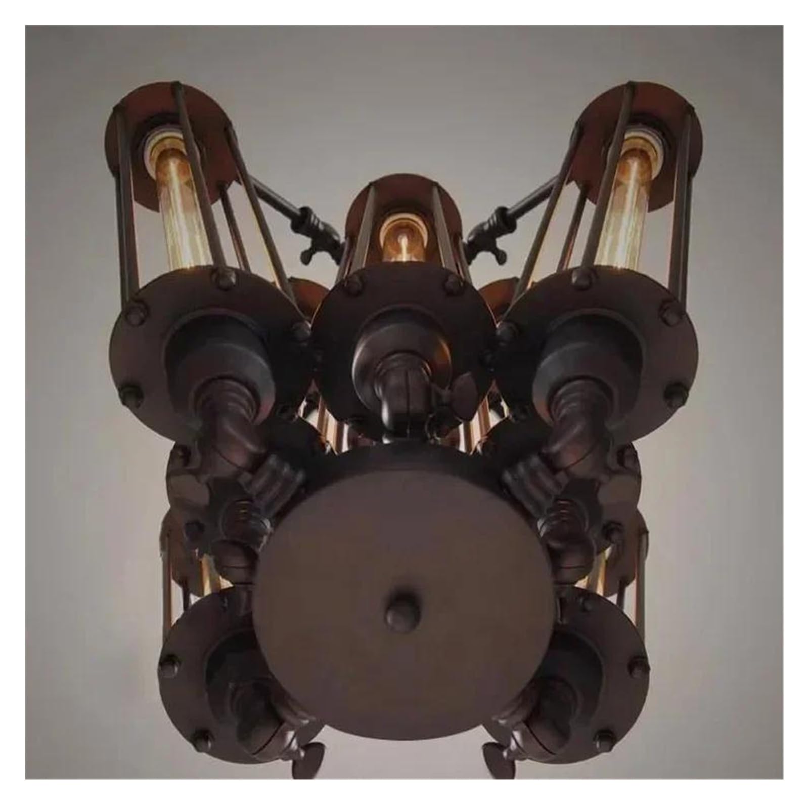 Generico Lampadari industriali retrò, luci, lampade a sospensione, Art Deco, moderne grandi e nere