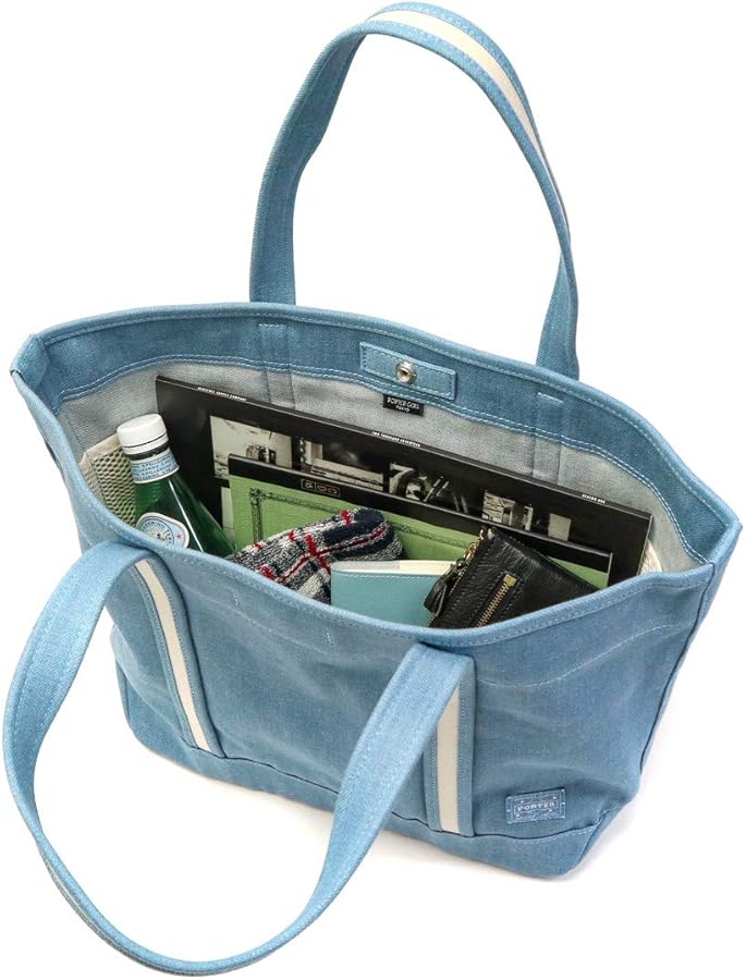 美品　PORTER ポーターガール デニム トートバック　ポーチ付 PORTER ポーター ポーターガール ボーイフレンドトート デニム トート