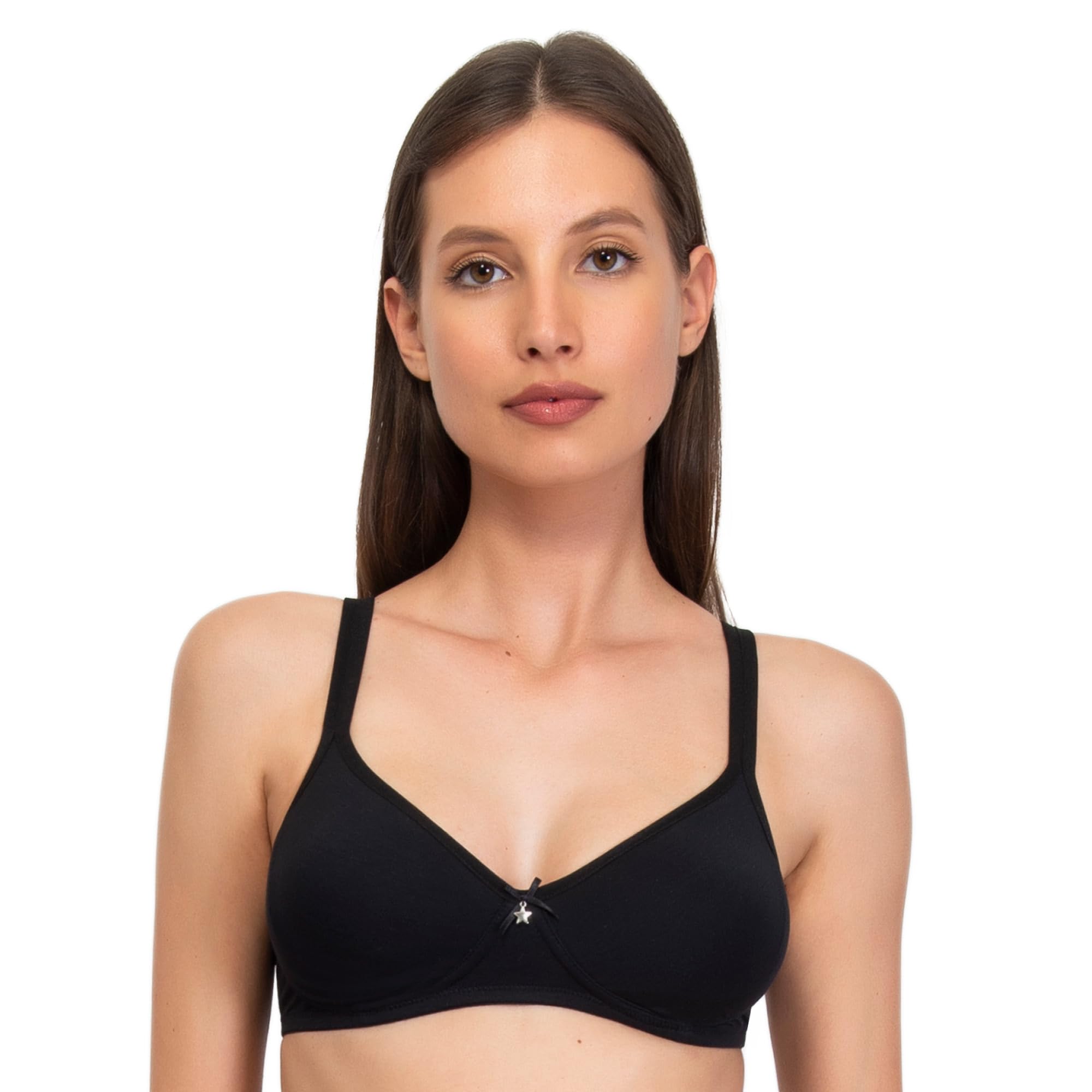 SÌèLEI, Reggiseno Semi-Imbottito Senza Ferretto, Realizzato in Cotone Biologico, 100% Naturale, Designed in Italy