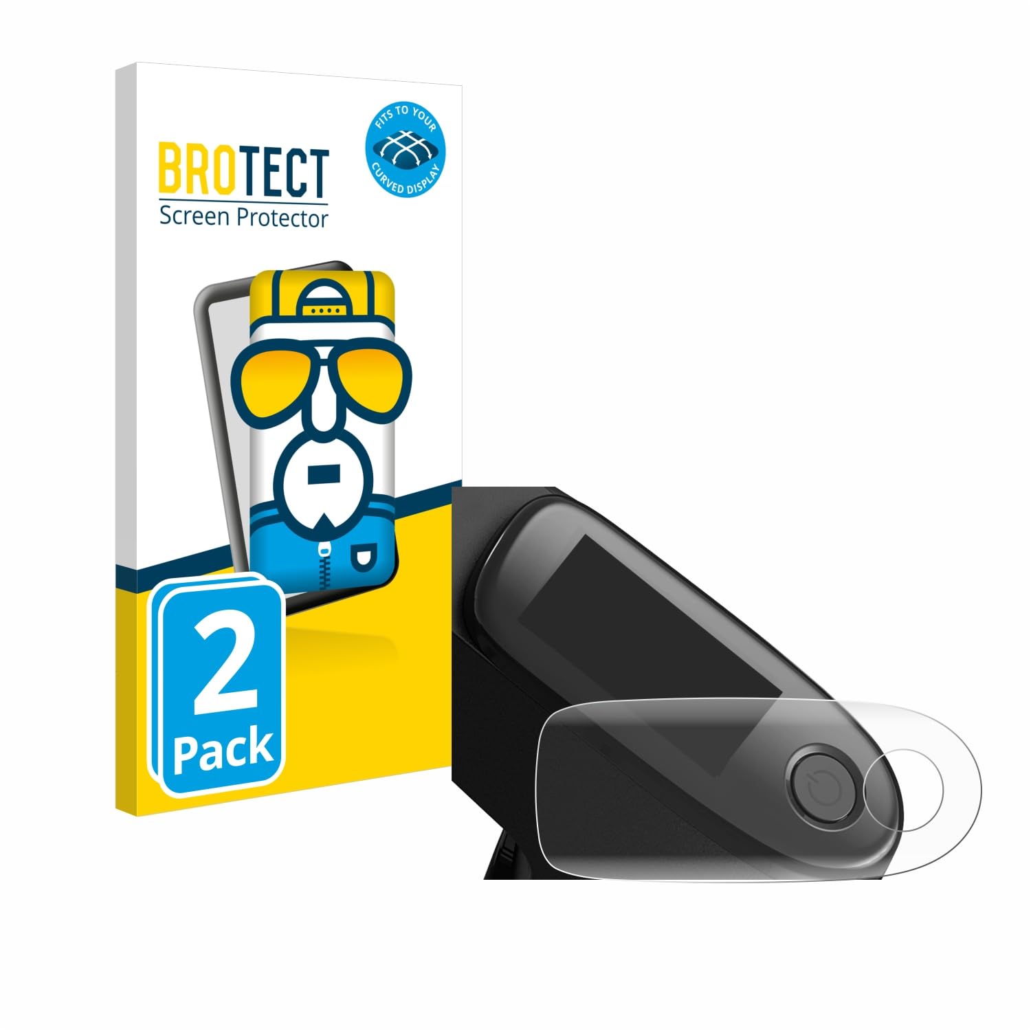 brotect 3D Curved Screen Protector Compatible with Segway Ninebot KickScooter F40D (2 Pack) - Full Screen Coverage